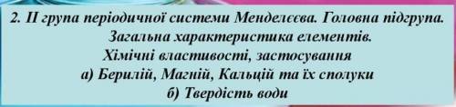 Кислотно-основні властивості елементів 2 групи головної підгрупи​
