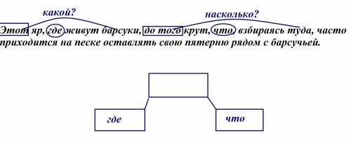 начертите схему образец на фото ❤❤❤❤ завтра сдаватьэтот яр Где живут барсуки до того крут Что взбира