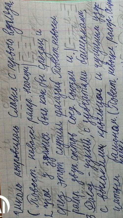 Сделайте синтаксический разбор текста: Школа понравилась Славке с первого взгляда. Угол у здания был