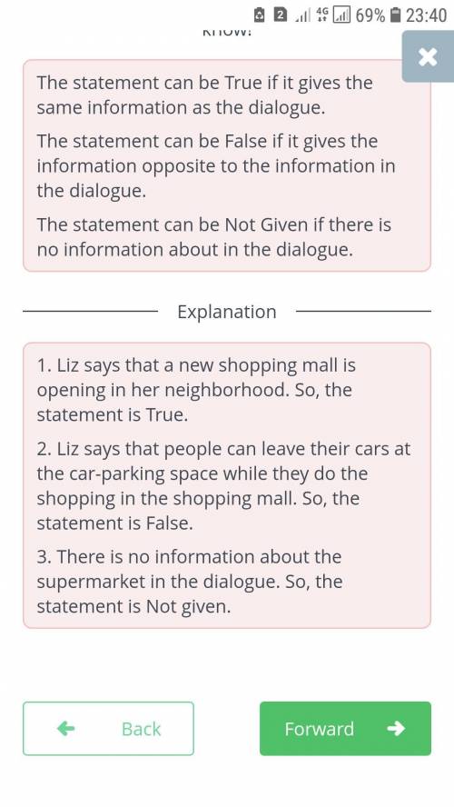 Shopping centers and shopping malls Read the dialogue and mark the statements True, False, Not Given