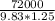 \frac{72000}{9.83*1.25}