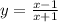 y = \frac{x - 1}{x + 1} 