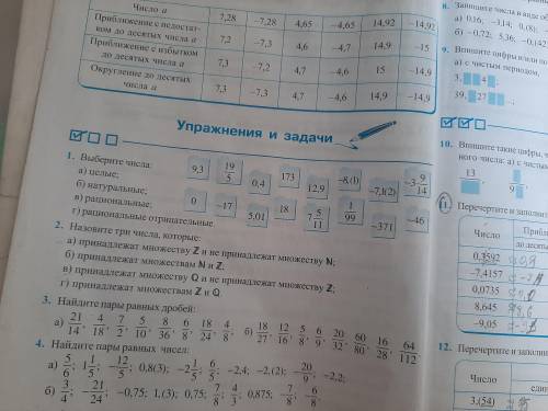 Веберите числа : а)целые б) натуральные в)рациональные г)рациональные отрицательные Числа - 9.3, 19/