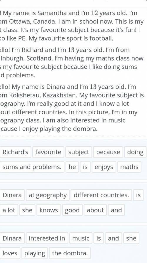 Hi! My name is Samantha and I’m 12 years old. I’m from Ottawa, Canada. I am in school now. This is m