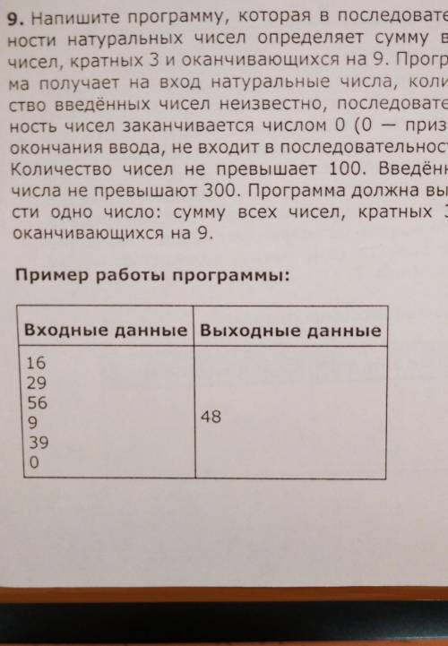 Информатика:Напишите программу​