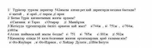 Түріктер туралы деректер542жылы алғаш рет кай кездессе бастады