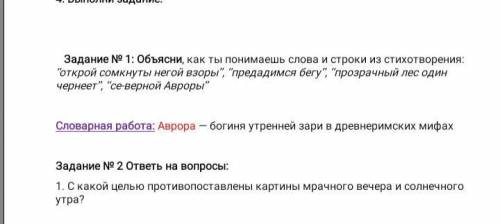 хоть с чем! Работа по стихотворению А. С. Пушкина Зимний Вечер