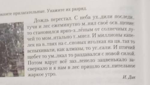 ​ Подчеркните прилаг. Укажите их разряд