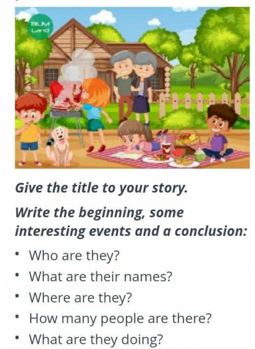 Write the beginning,some interesting events and a conversation.​