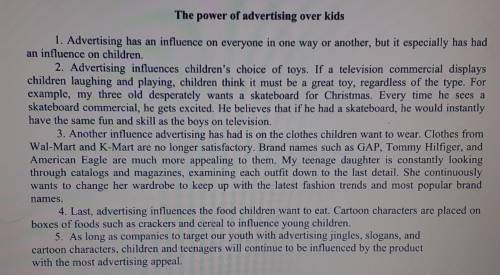 True False Explanation 2 Advertising does not influence the children. Children want to buy products