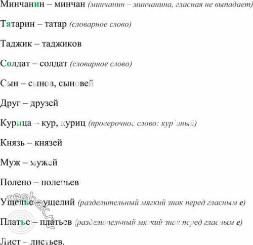 Запишите все существительные, которые даны в родительном падеже. Перепешите то, что на фотографии. М