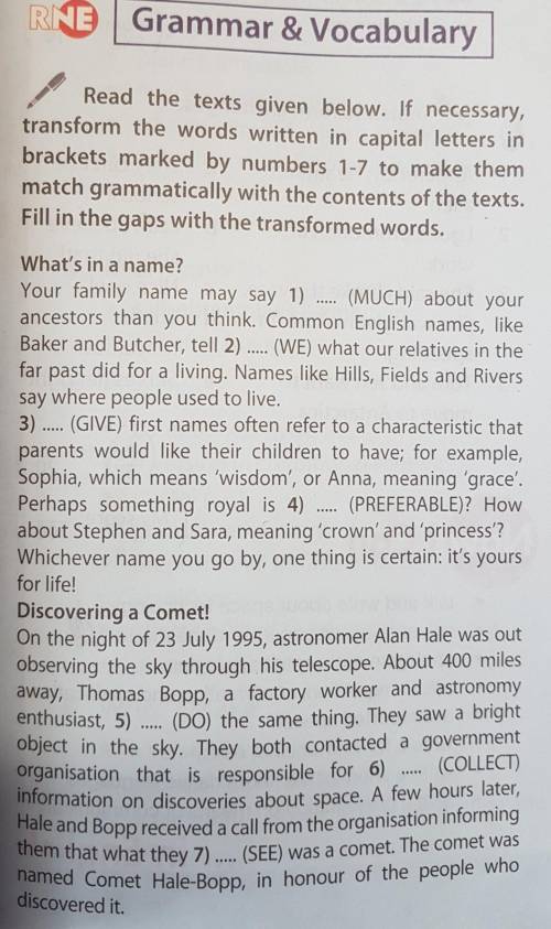 R StutoFill in the gaps with the transformed words.gloS.SSYoserWhat's in a name?Your family name may
