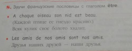 Напишите эти пословицы как читаются на французском русскими буквами​