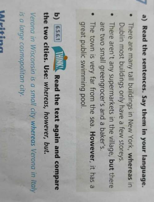 a) Read the sentences. Say them in your language. 7 • There are many tall buildings in New York, whe