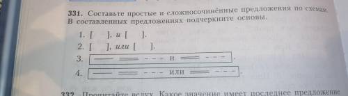 с русским. надо составить предложения по схемам. только предложения не из интернета.
