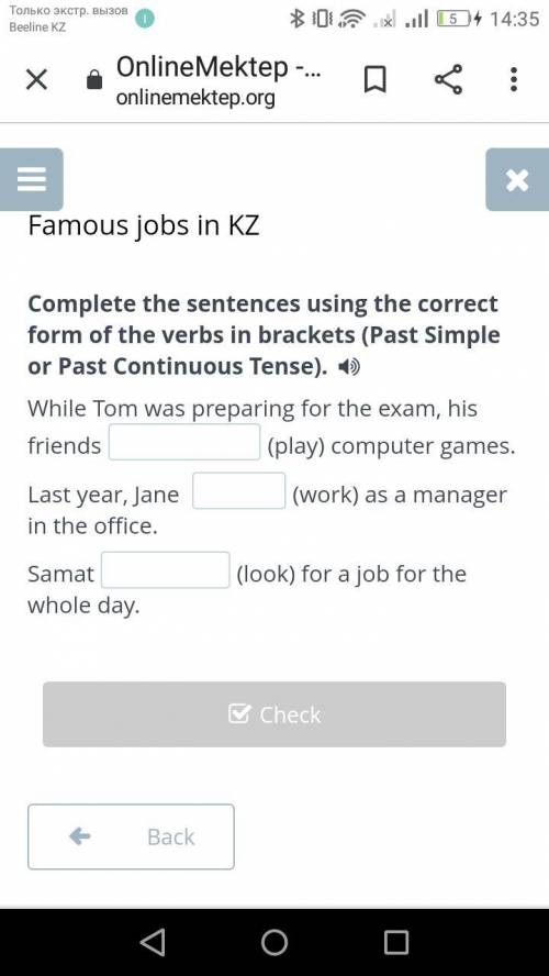 Famous jobs in KZ Complete the sentences using the correct form of the verbs in brackets (Past Simpl
