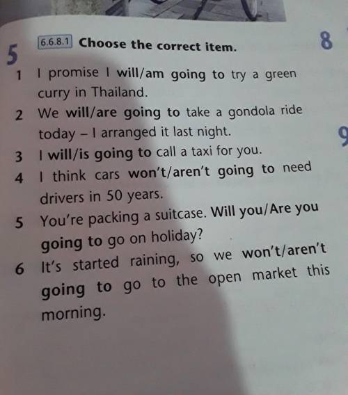 5.Choose the correct item ​