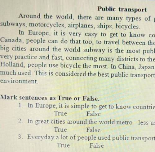 Read the dialogue about «Public transport».​