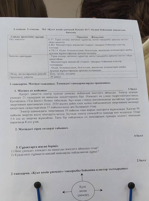 Казахский язык сор 1 6 кл это передняя часть, в зале ещё есть есимдик