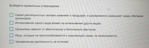 Выберите правильные утверждения.