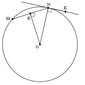 1. Вычисли угол RNK и радиус окружности, если MN= 86, а угол RNO=60°.