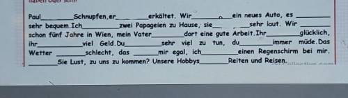 Haben oder sein? мне очень нужно