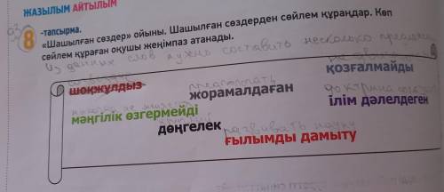 , надо составить предложения из слов несколько предложений на фото написано.